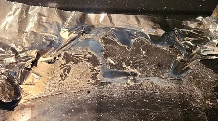 How to Get Melted Foil off Bottom of Oven