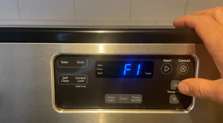 What Does It Mean When the Oven Says F1