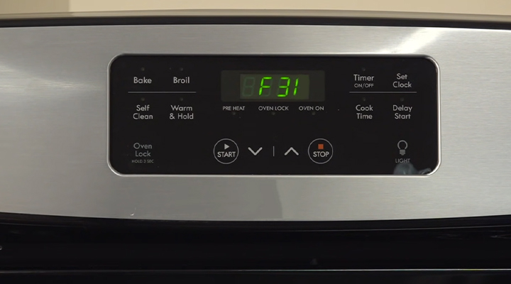 What Does F31 Mean On A Stove