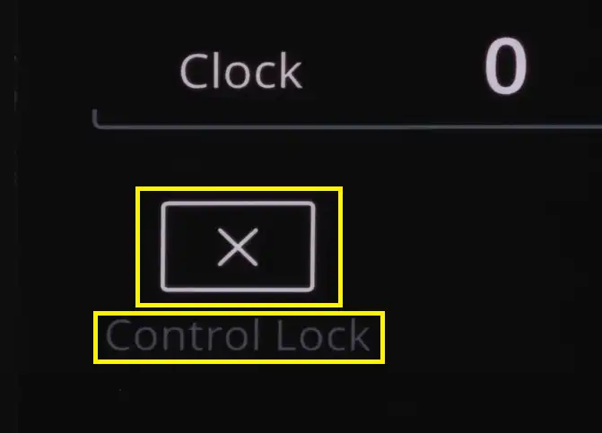 press and hold the Cancel / X button