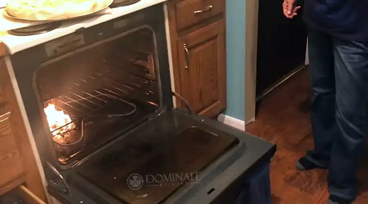 Oven Caught on Fire